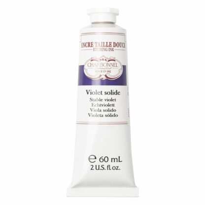 Tubetto Inchiostro calcografico Charbonnel viola solido da 60 ml