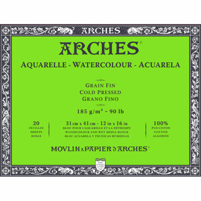 Arches grana fine - blocco 185 gr